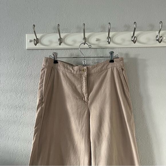 Eileen Fisher Cotton Hemp Stretch Wide-Leg Pant - Picture 5 of 8